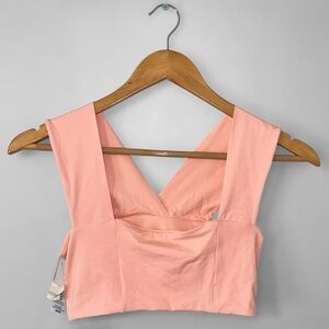 New L*Space Blush Coral Parker Swim Top Medium